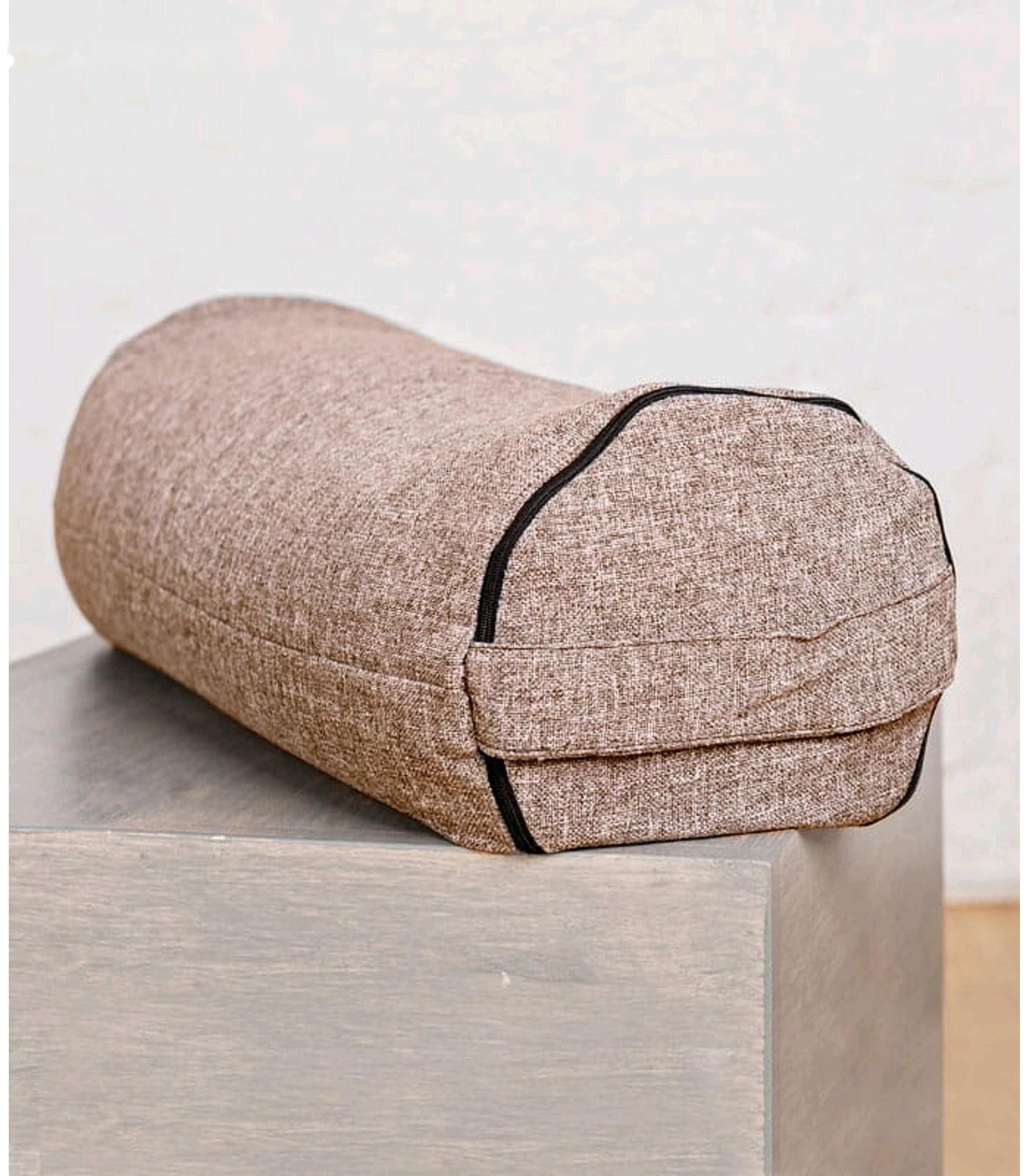 Болстер валик, 60х22 см, цвет коричневый