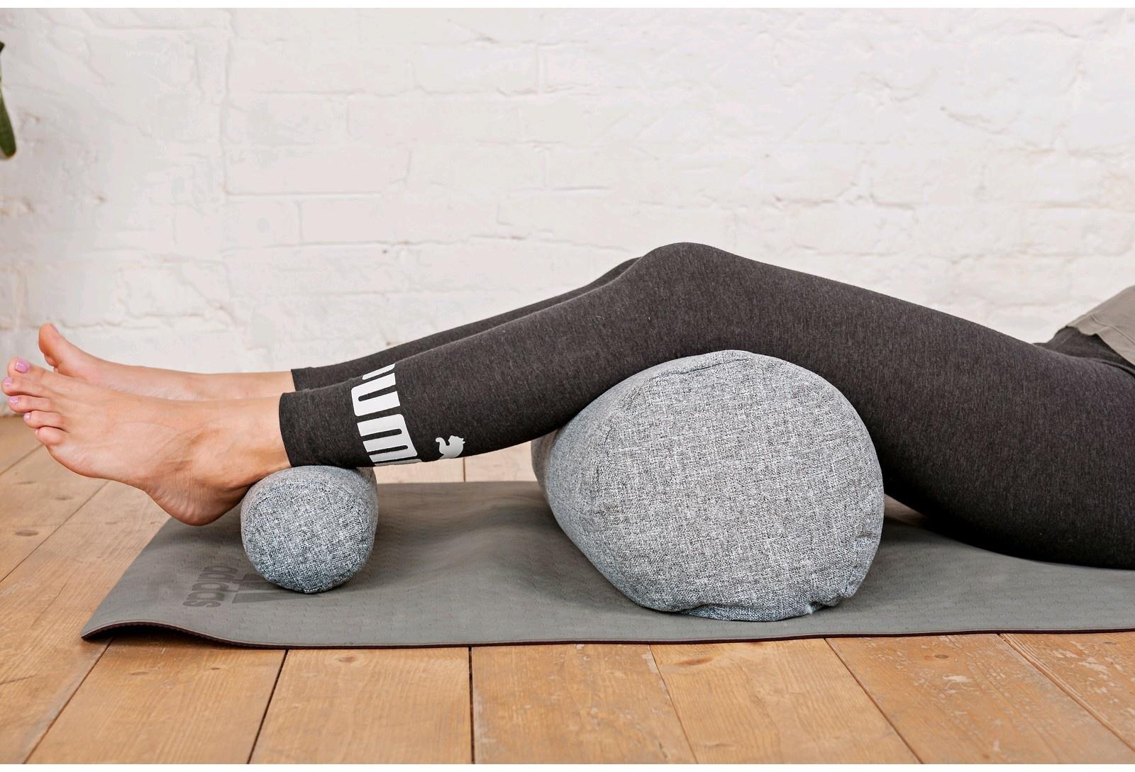 Болстер валик, 60х22 см, цвет серый