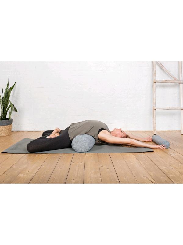 Болстер валик, 60х22 см, цвет серый