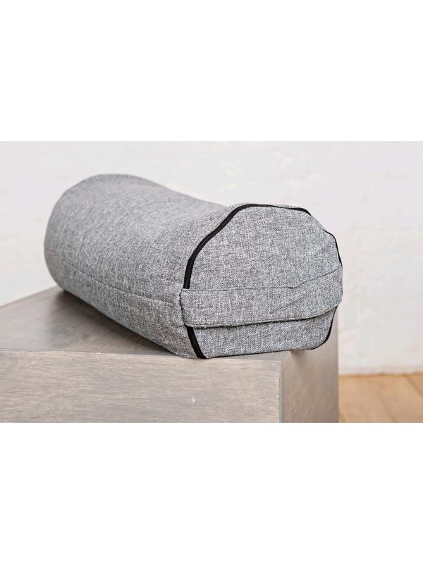 Болстер валик, 60х22 см, цвет серый