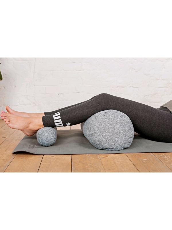Болстер валик, 60х22 см, цвет серый