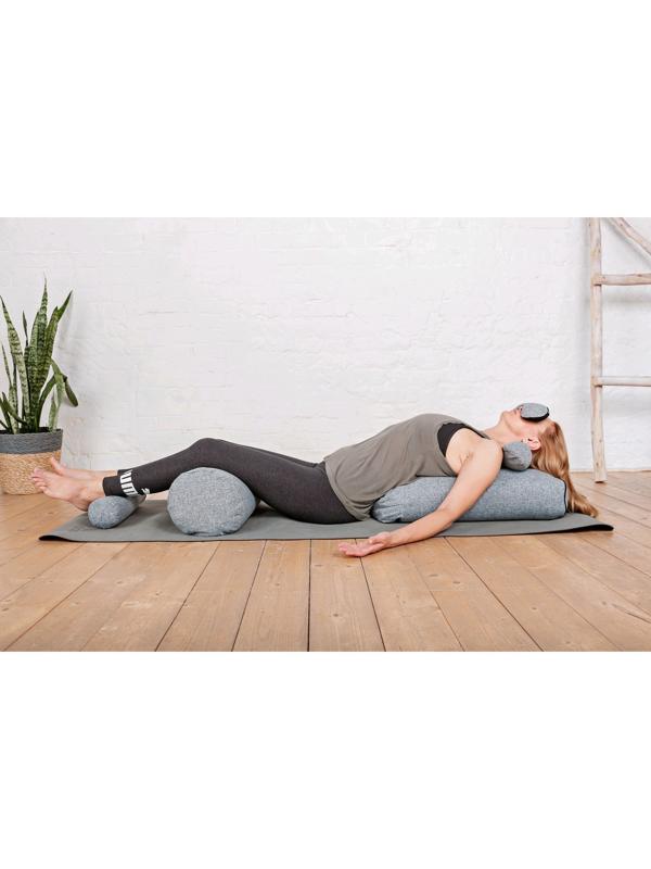 Болстер валик, 60х22 см, цвет серый