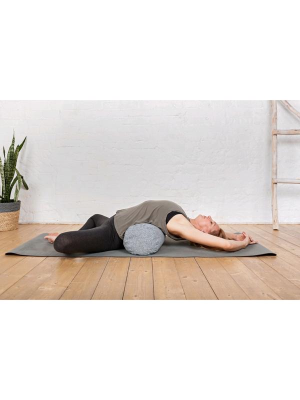 Болстер валик, 60х22 см, цвет серый