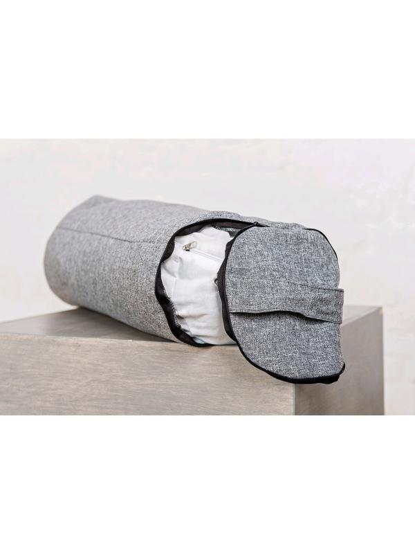 Болстер валик, 60х22 см, цвет серый