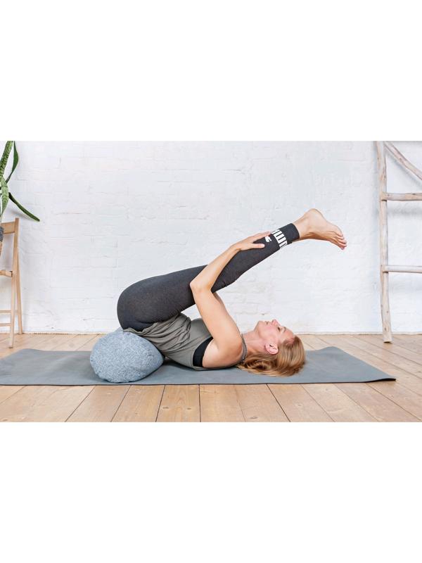 Болстер валик, 60х22 см, цвет серый