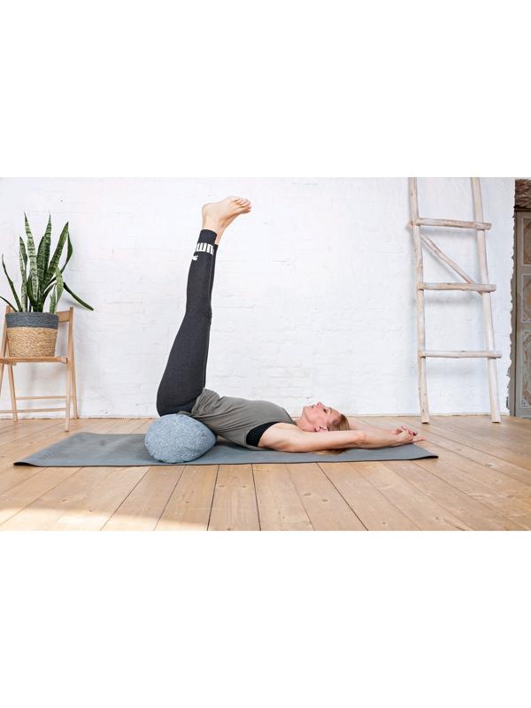 Болстер валик, 60х22 см, цвет серый