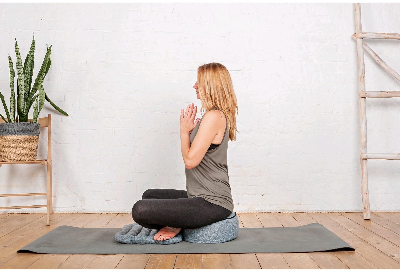 Болстер круглый, 33х16 см, цвет серый