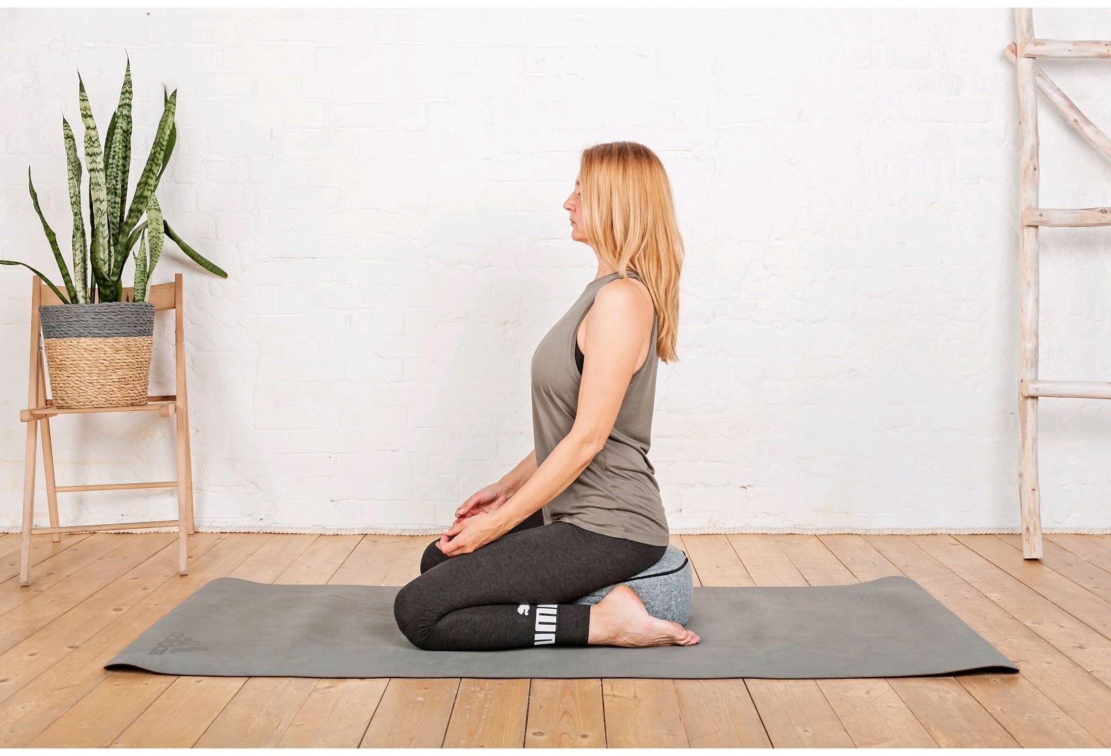 Болстер круглый, 33х16 см, цвет серый