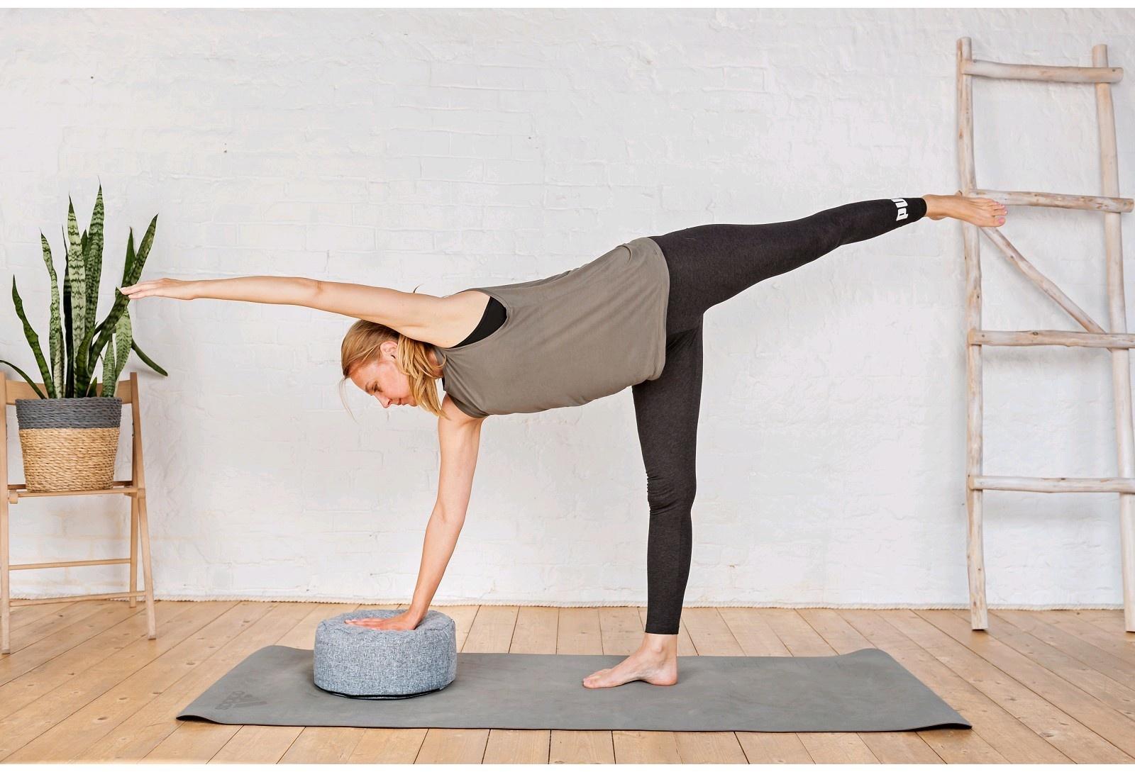 Болстер круглый, 33х16 см, цвет серый