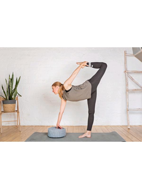 Болстер круглый, 33х16 см, цвет серый