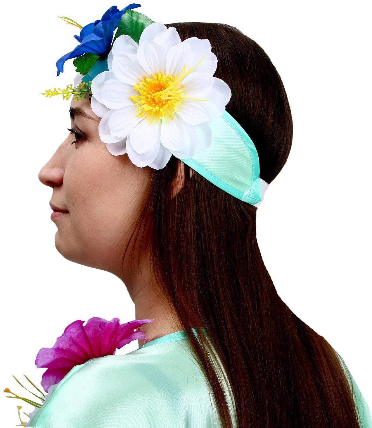 Карнавальный костюм «Весна», взрослый, платье, головной убор