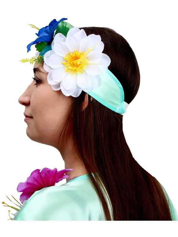 Карнавальный костюм «Весна», взрослый, платье, головной убор