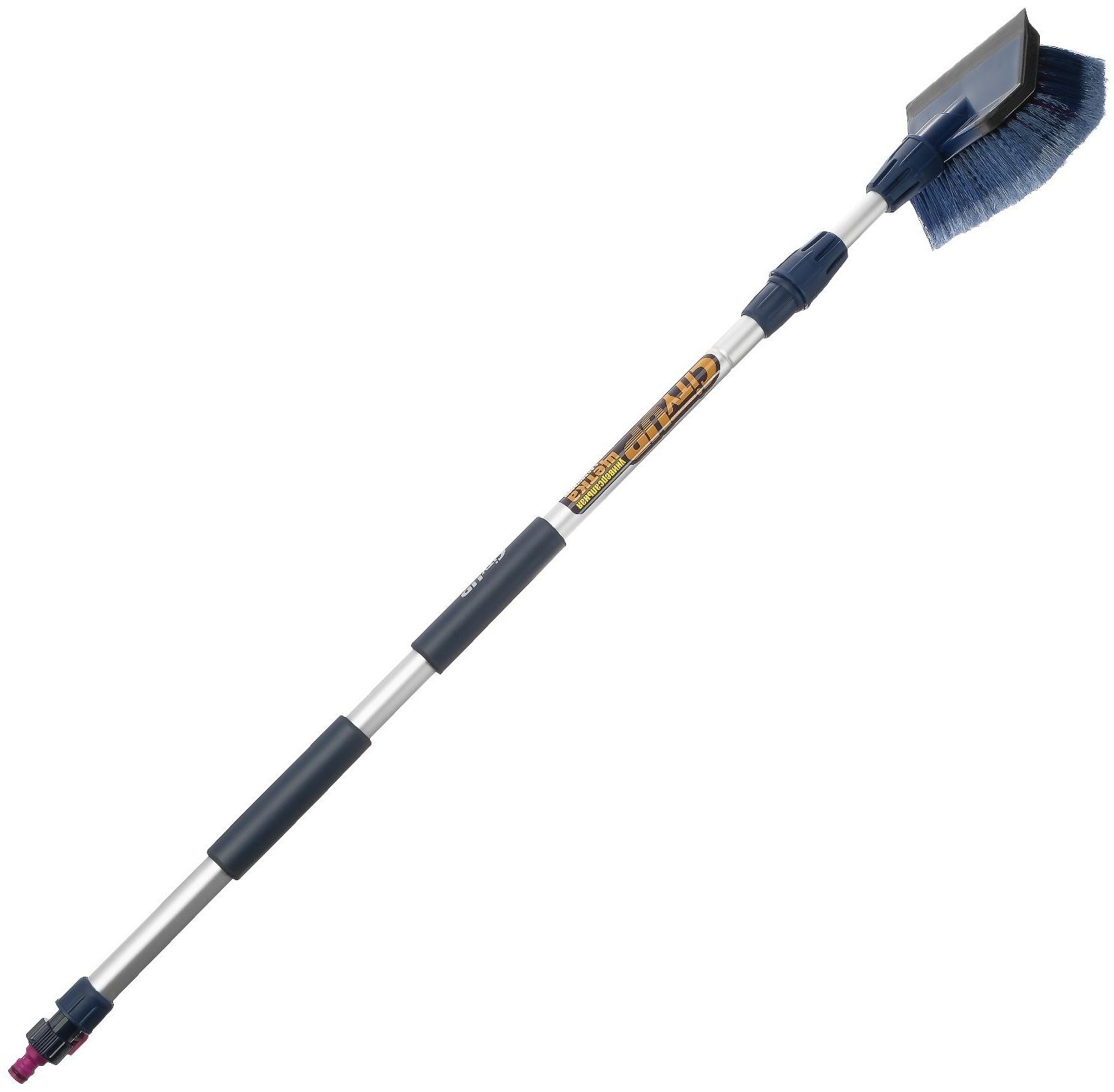 Щётка для мытья City Up СU-617 165 см, телескопическая, водосгон, с краном