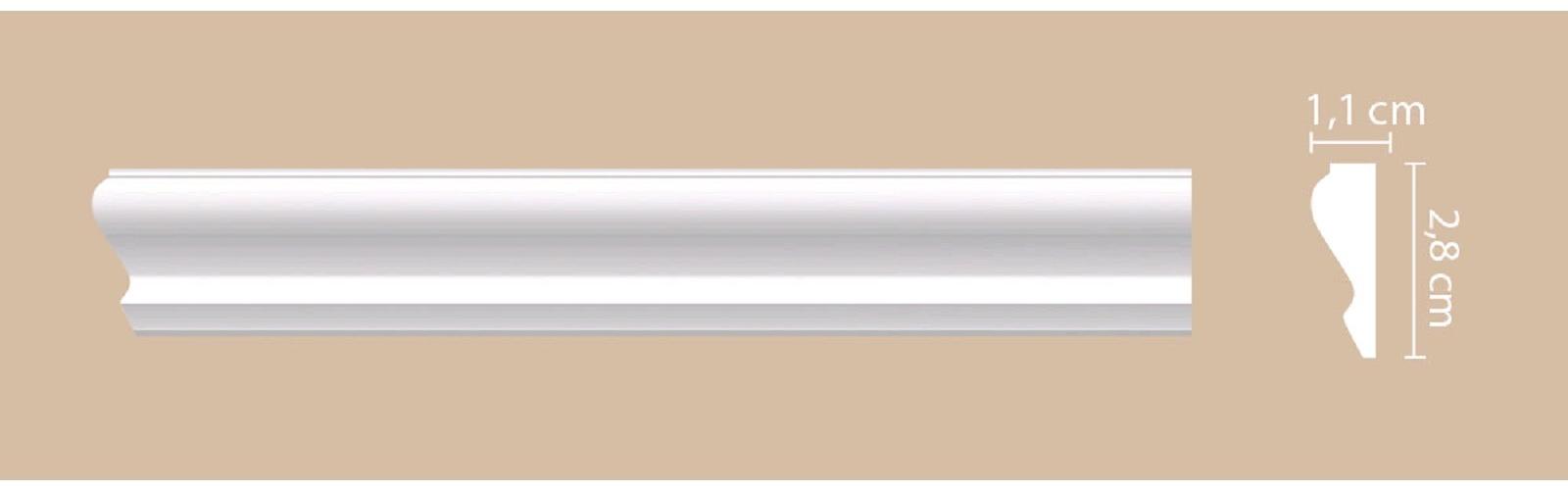 Молдинг 2,8х1,1х200 см, A032/120