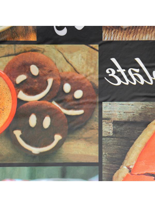 Клеёнка столовая на нетканой основе Доляна «Кофе», ширина 140 см, рулон 20 м