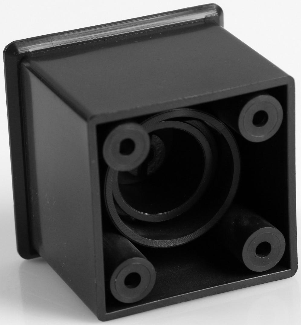 Квадратная опора 50х50, Черная