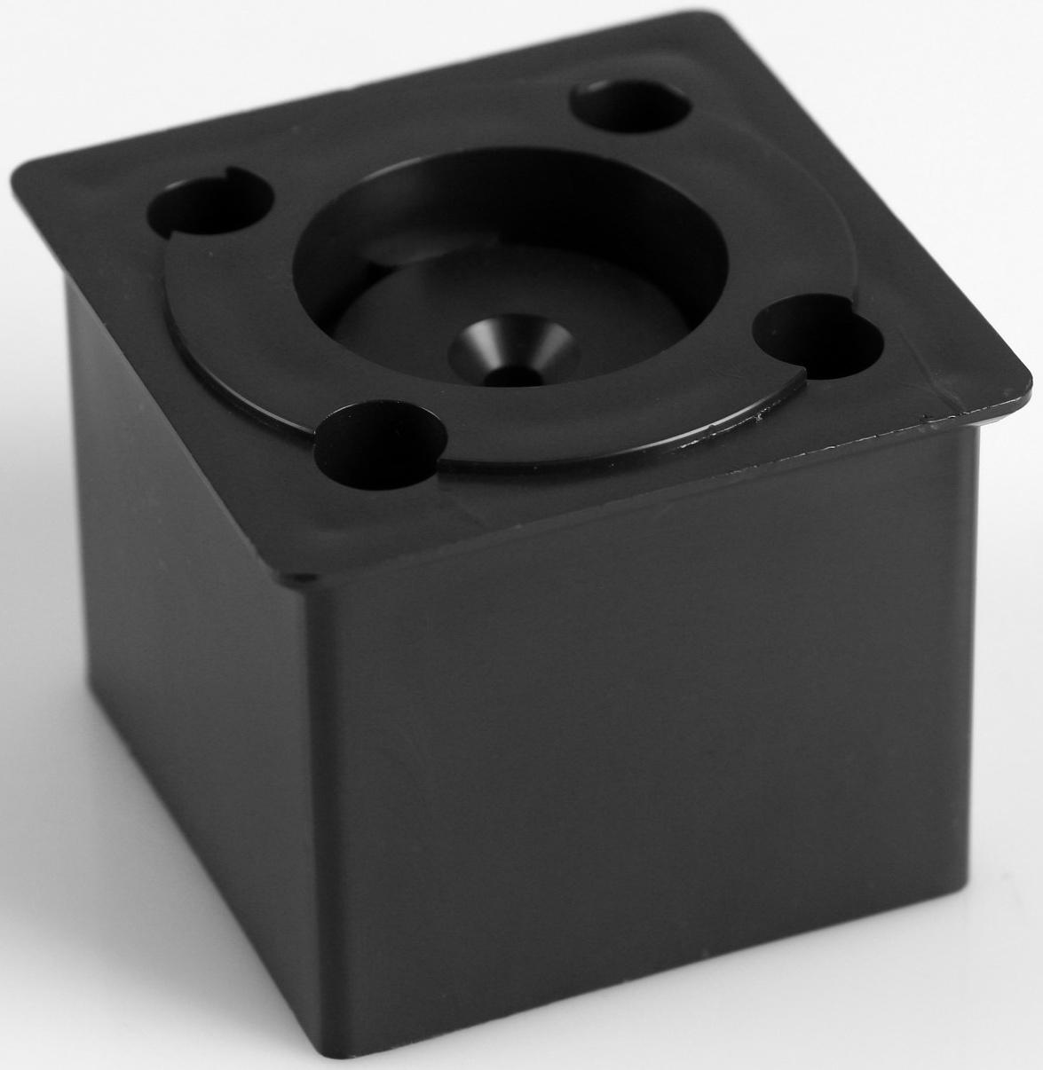 Квадратная опора 50х50, Черная