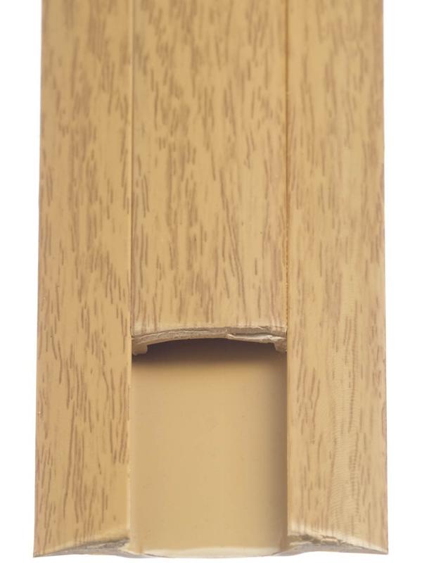 Порог с монтажным каналом 36мм 0,9м Идеал, Дуб светлый