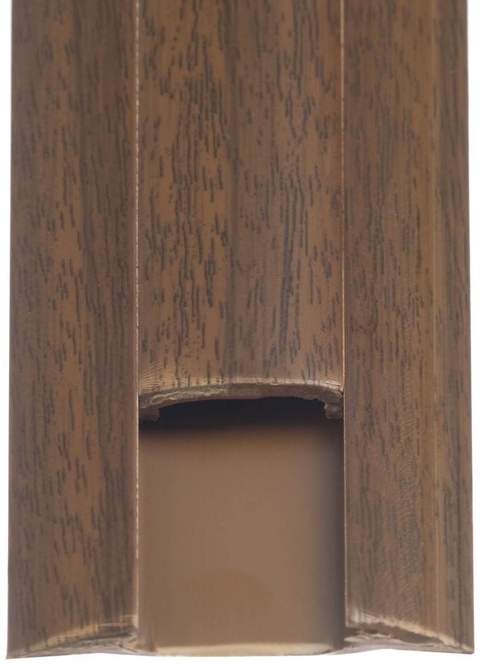 Порог с монтажным каналом 36мм 0,9м Идеал, Орех