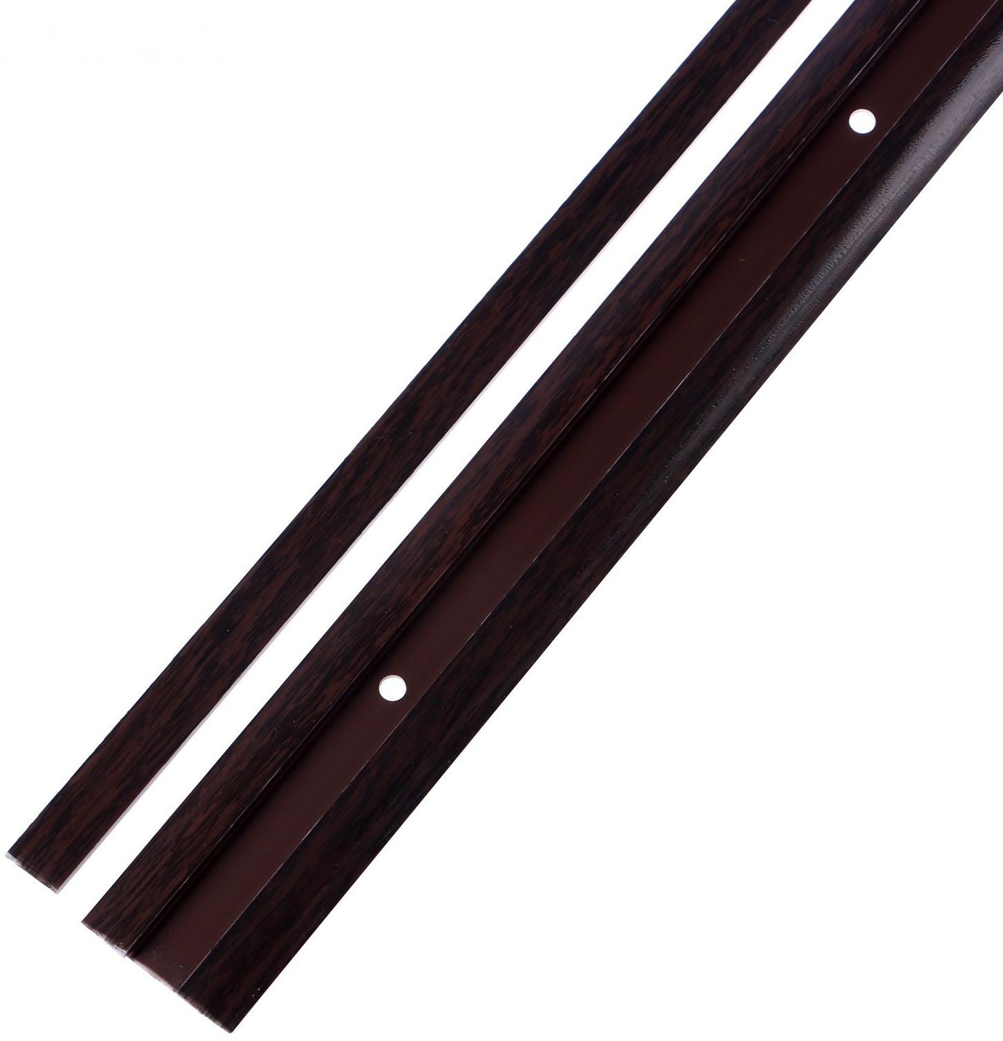 Порог с монтажным каналом 36мм 0,9м Идеал, Каштан