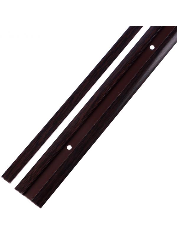 Порог с монтажным каналом 36мм 0,9м Идеал, Каштан