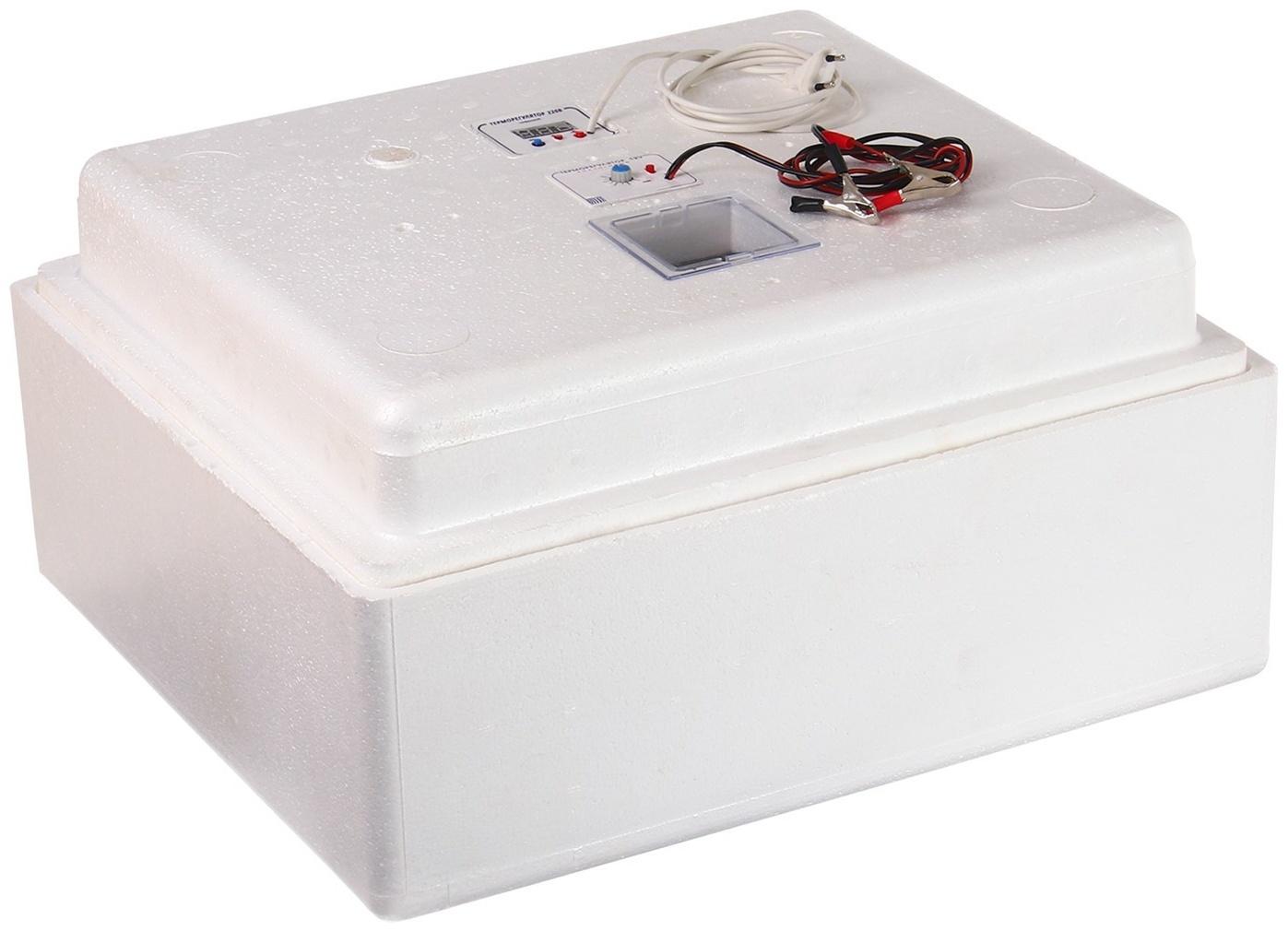 Инкубатор бытовой, на 63 яйца, автоматический переворот, цифровой термометр, 220 В/12 B