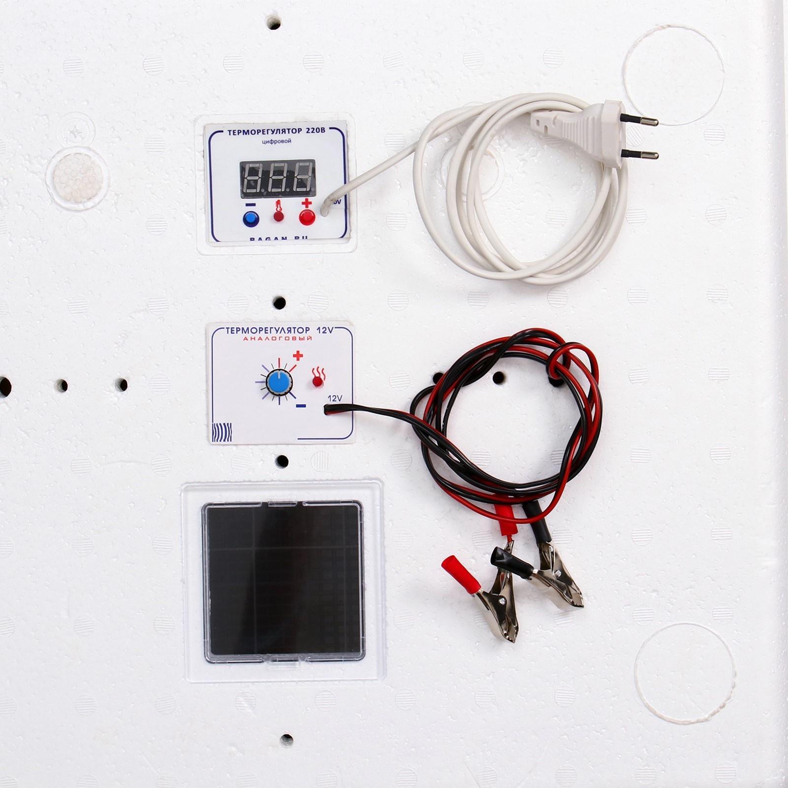 Инкубатор бытовой, на 63 яйца, автоматический переворот, цифровой термометр, 220 В/12 B