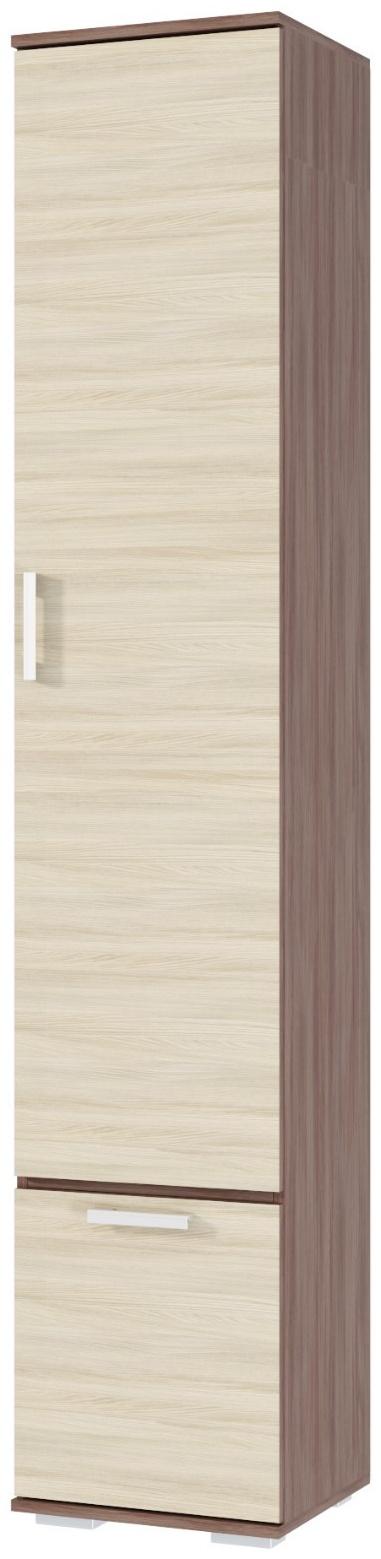Шкаф бельевой Ника, 500х354х2032, Ясень шимо светлый/Ясень шимо темный