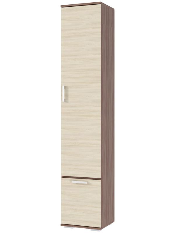 Шкаф бельевой Ника, 500х354х2032, Ясень шимо светлый/Ясень шимо темный