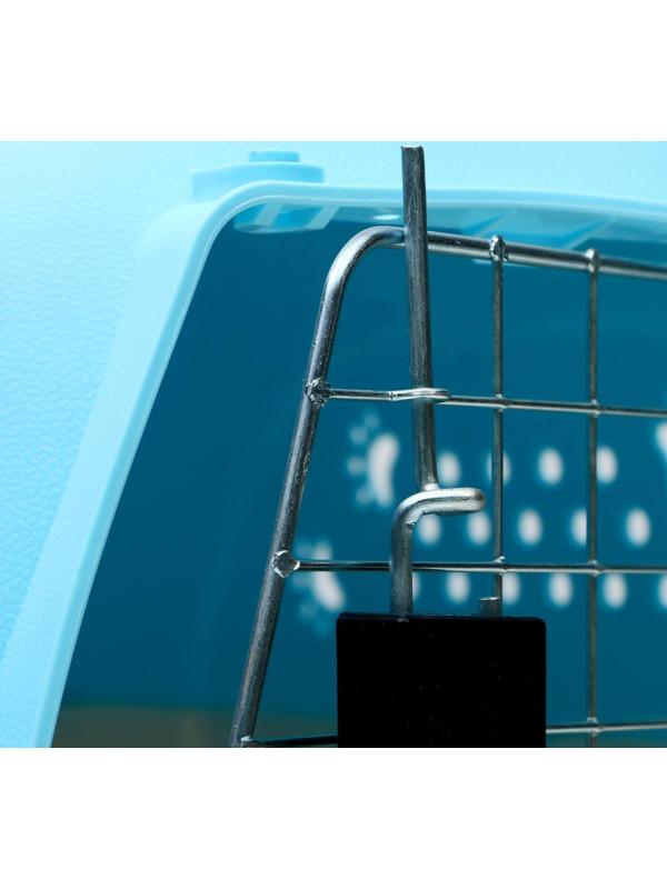 Переноска пластиковая, 47,5 х 33 х 31 см, голубая