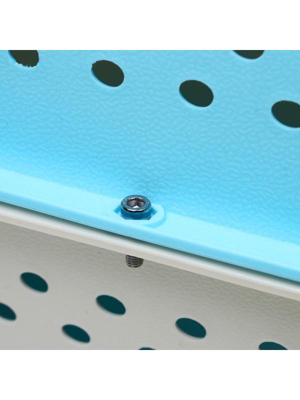 Переноска пластиковая, 47,5 х 33 х 31 см, голубая