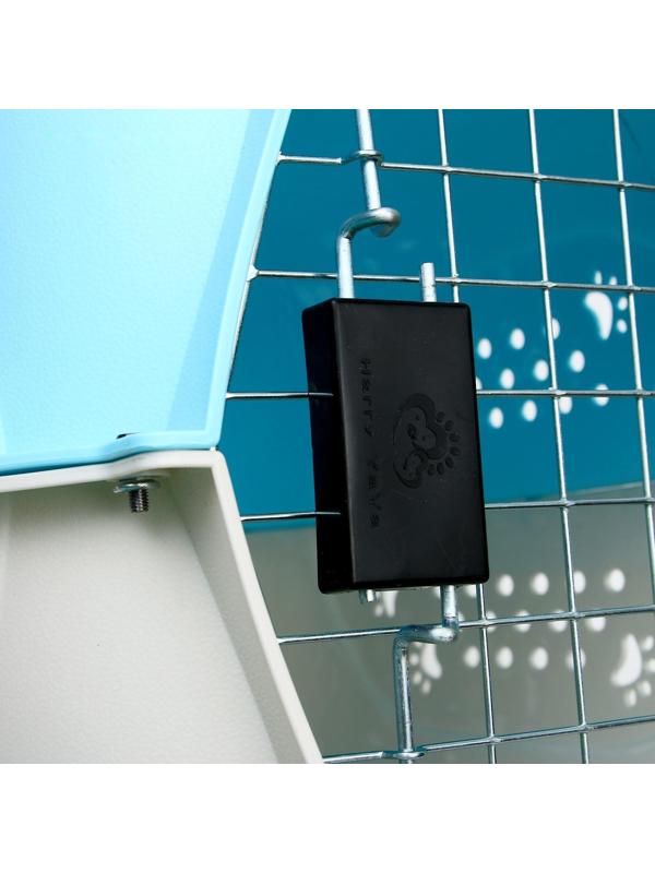 Переноска пластиковая, 47,5 х 33 х 31 см, голубая