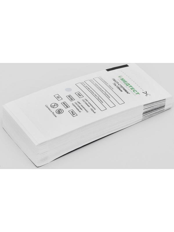 Пакеты бумажные самокл.для паровой, воздушной, этиленоксидной стерилизации, 75 х 150 мм