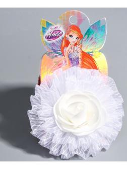 Бант-розочка для волос, ВИНКС, 7,5 см