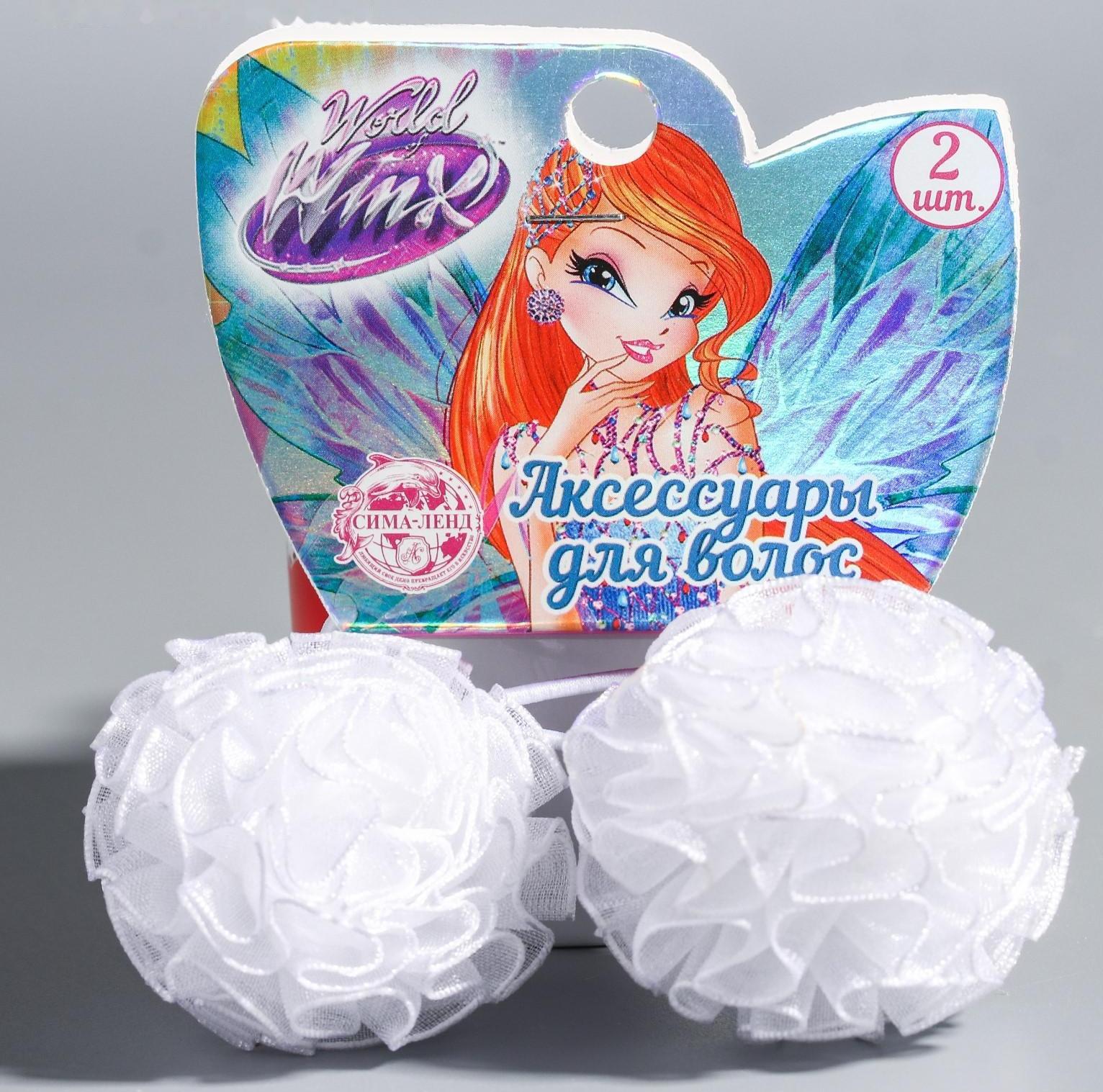 Набор 2 банта-резинки, ВИНКС, 3,5 см