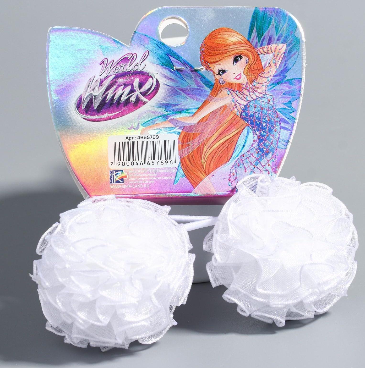 Набор 2 банта-резинки, ВИНКС, 3,5 см