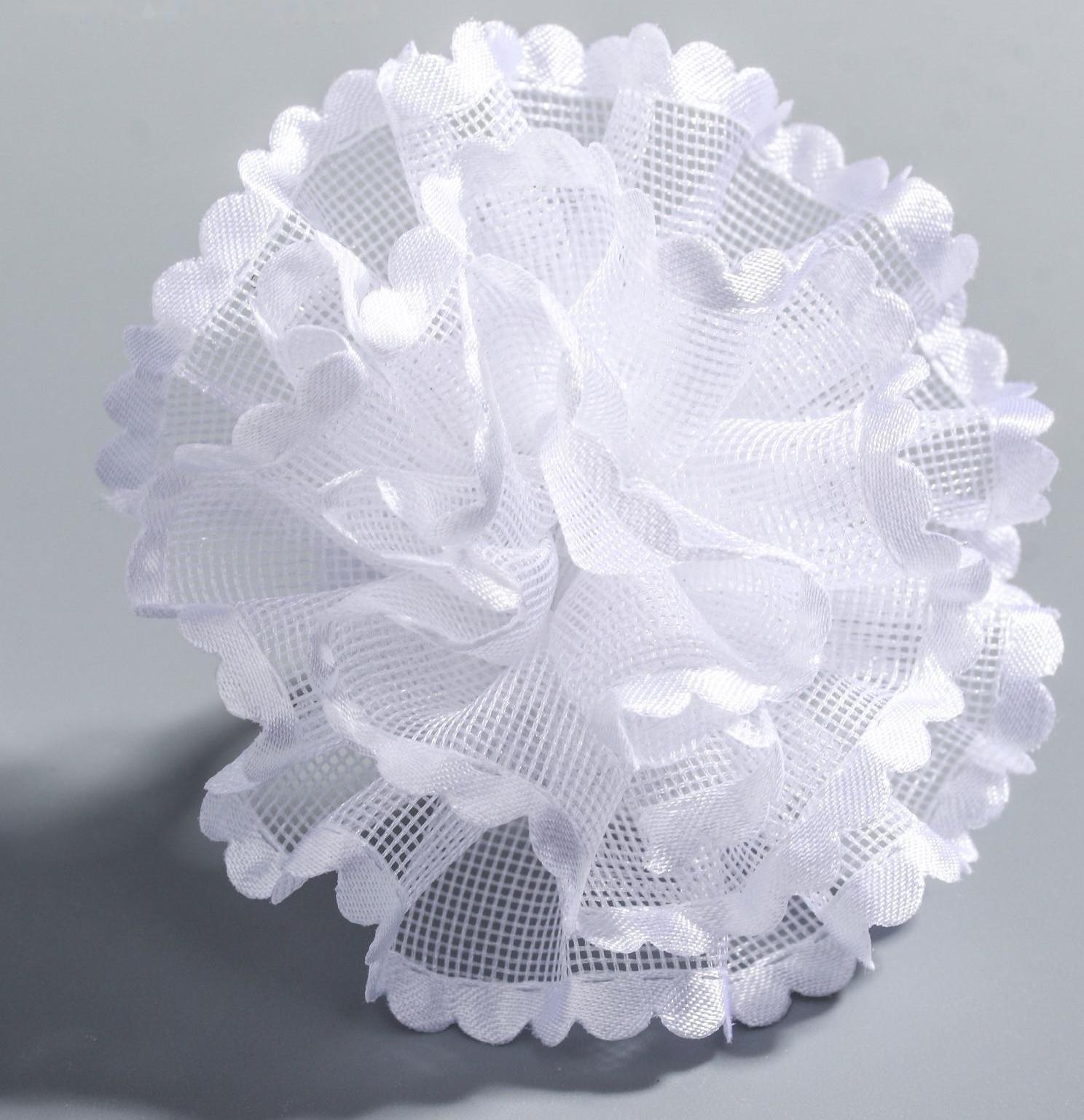 Бант белый, ВИНКС, 7,5 см