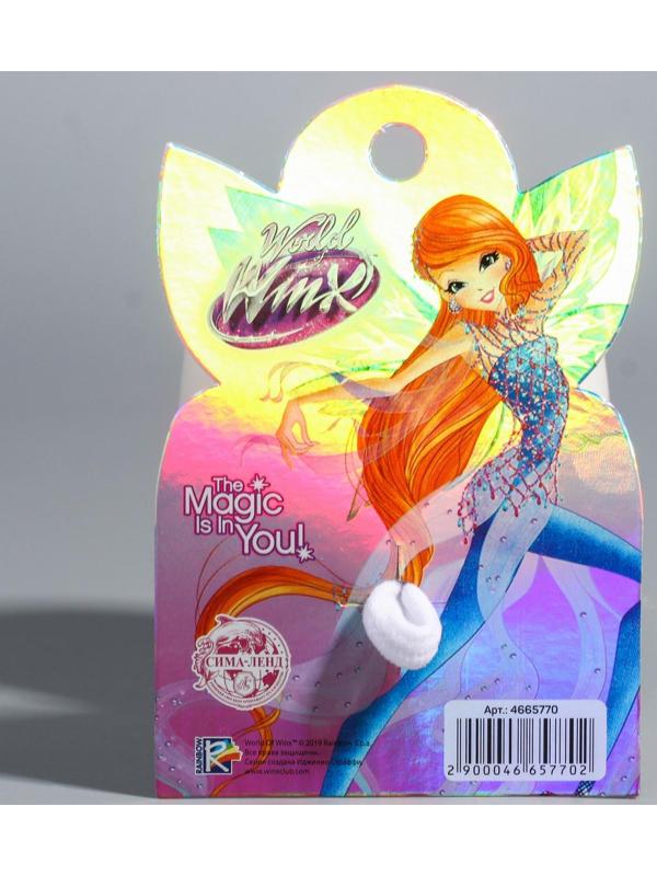 Бант белый, ВИНКС, 7,5 см