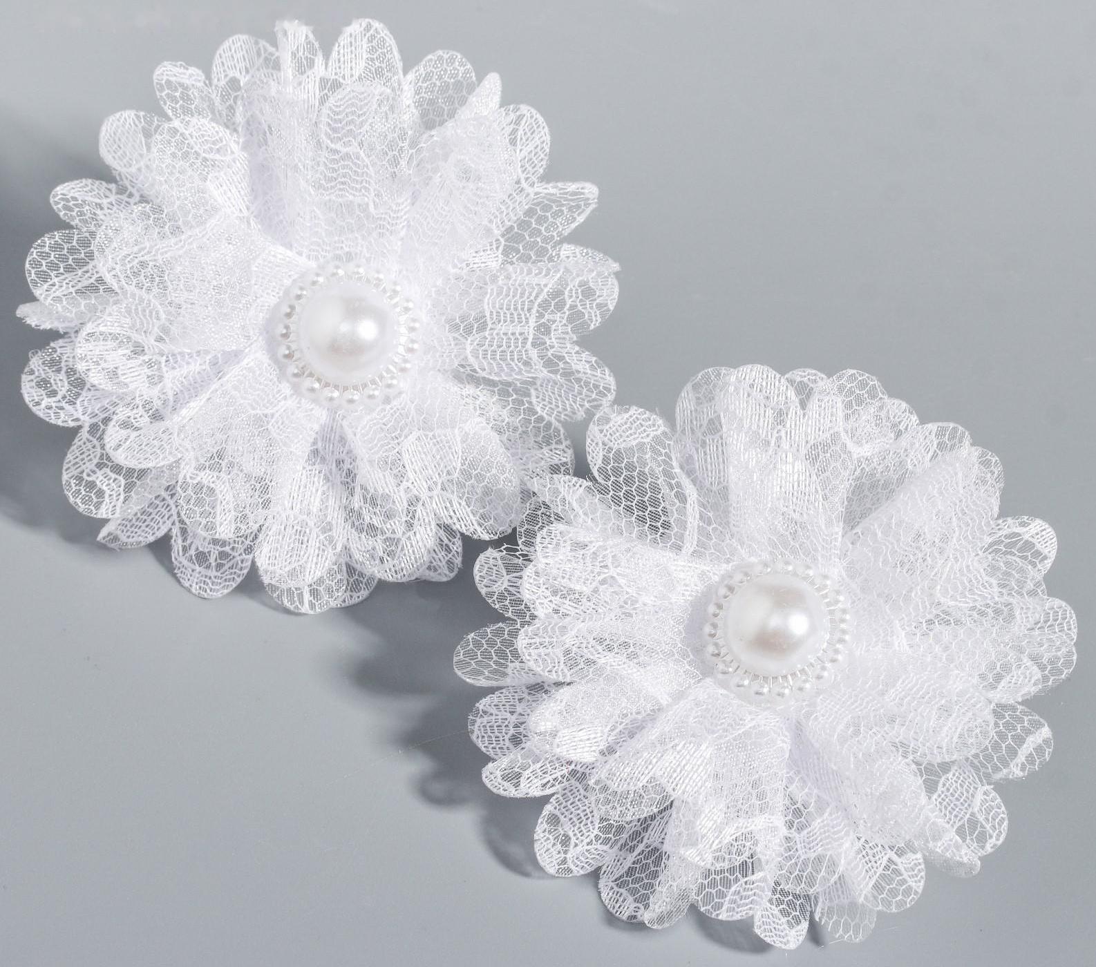 Набор бантов: гипюр, 2 шт., ВИНКС