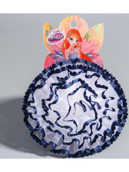 Бант пышный, ВИНКС, с синими лентами, 9 см