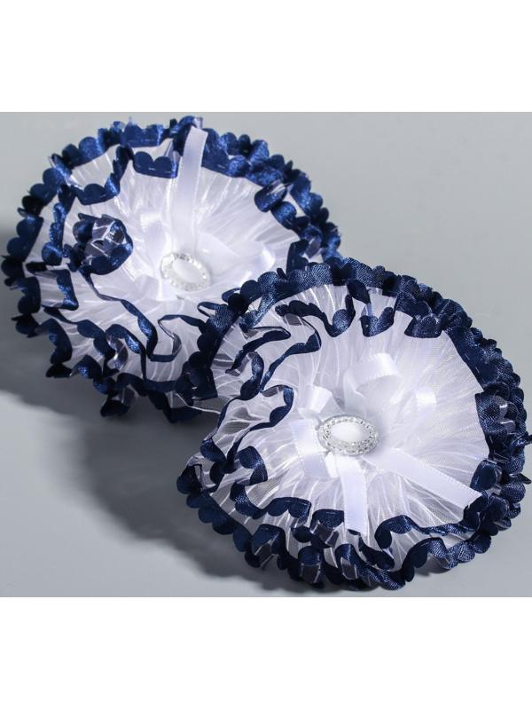 Набор бантов, ВИНКС, 2 шт, белые с синими элементами,  7 см