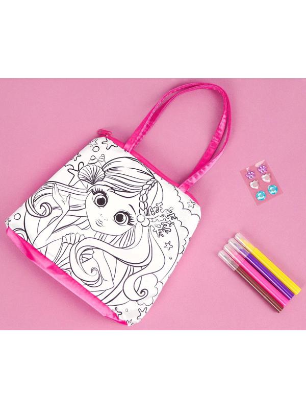 Набор для творчества Сумка-раскраска с фломастерами «Русалочка»