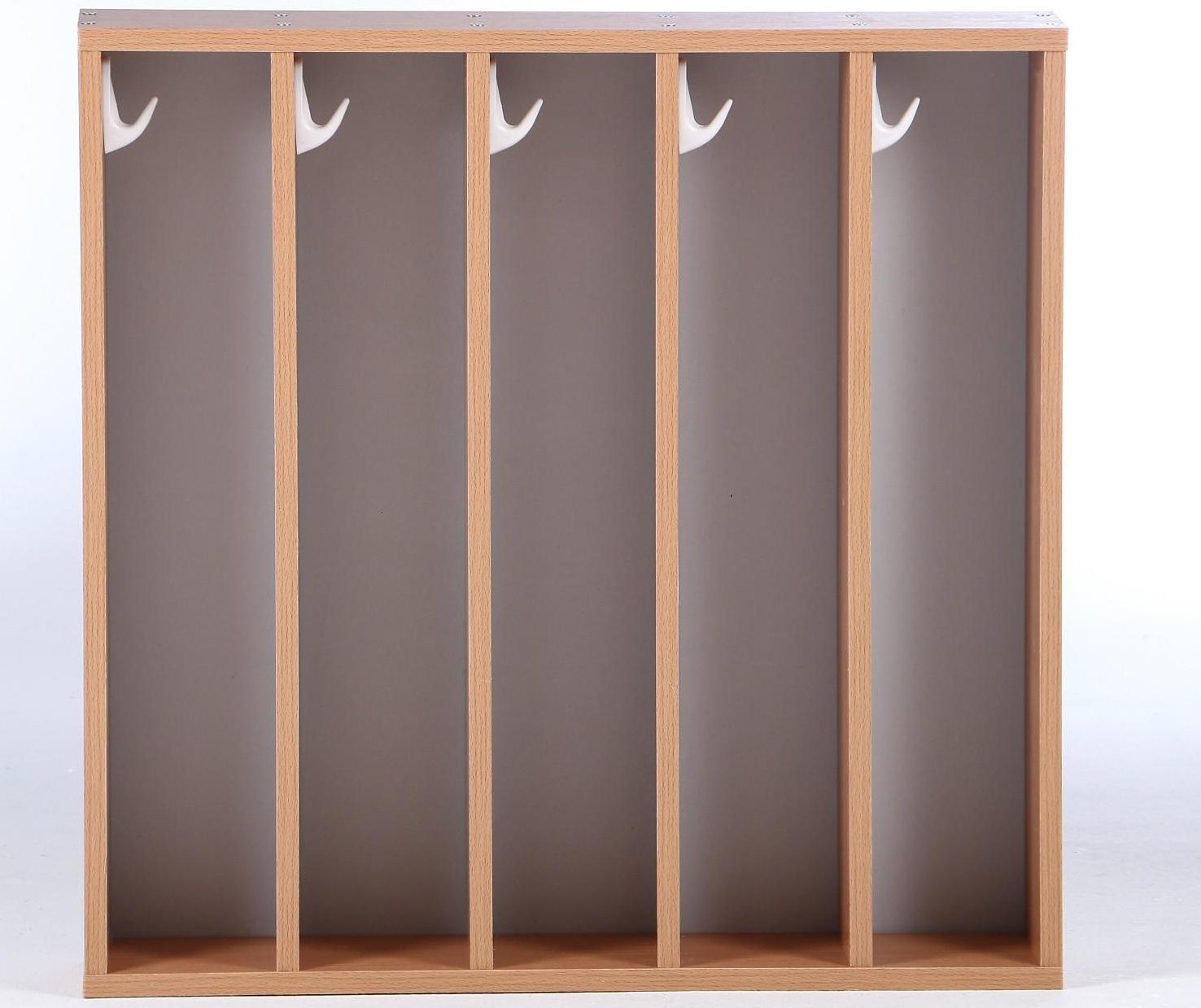 Полотенечница настенная (5-ти секционная), 700х130х690, ЛДСП, цвет бук