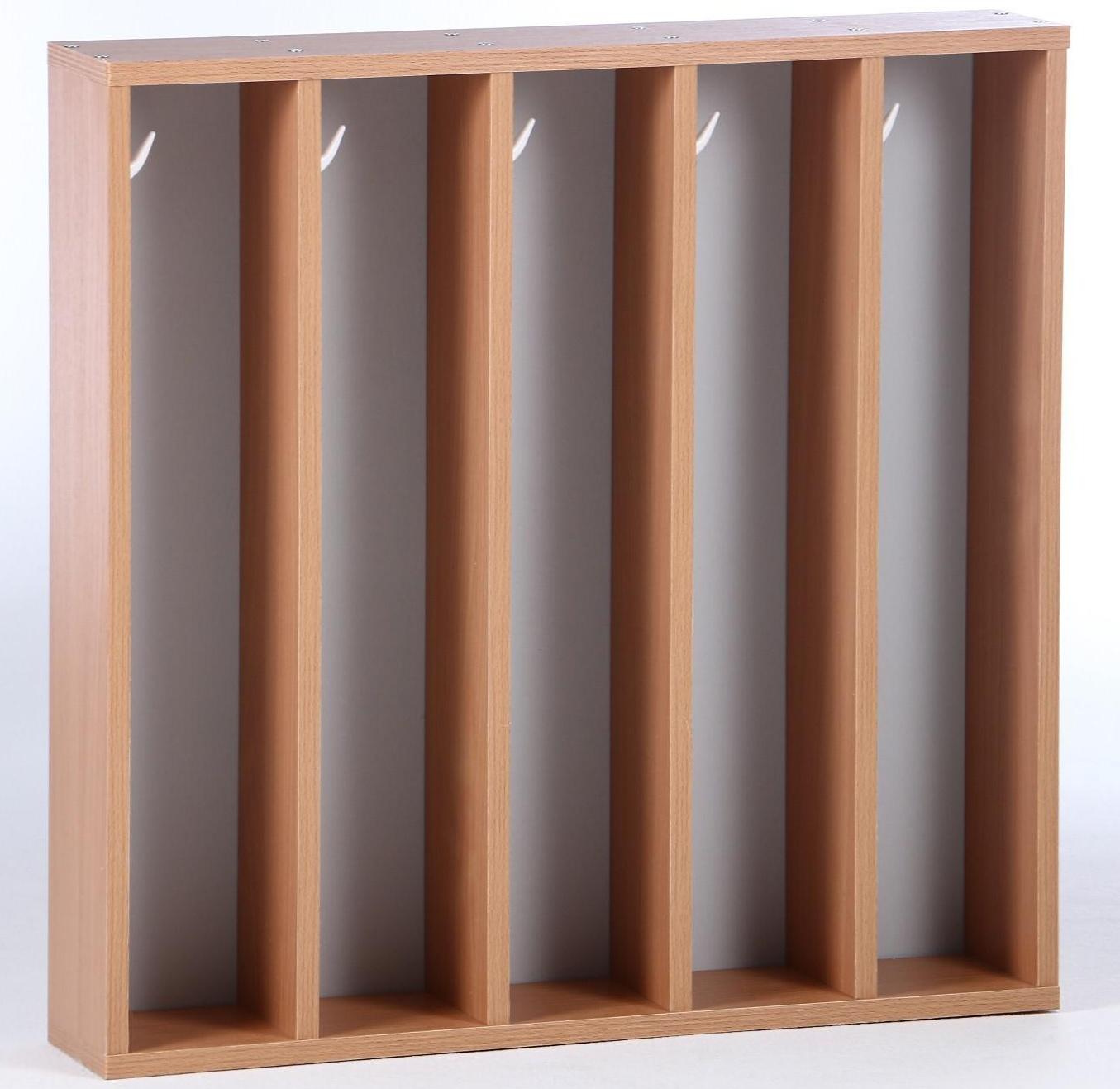 Полотенечница настенная (5-ти секционная), 700х130х690, ЛДСП, цвет бук