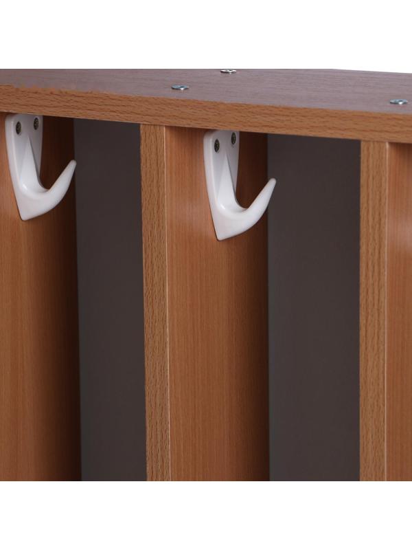 Полотенечница настенная (5-ти секционная), 700х130х690, ЛДСП, цвет бук