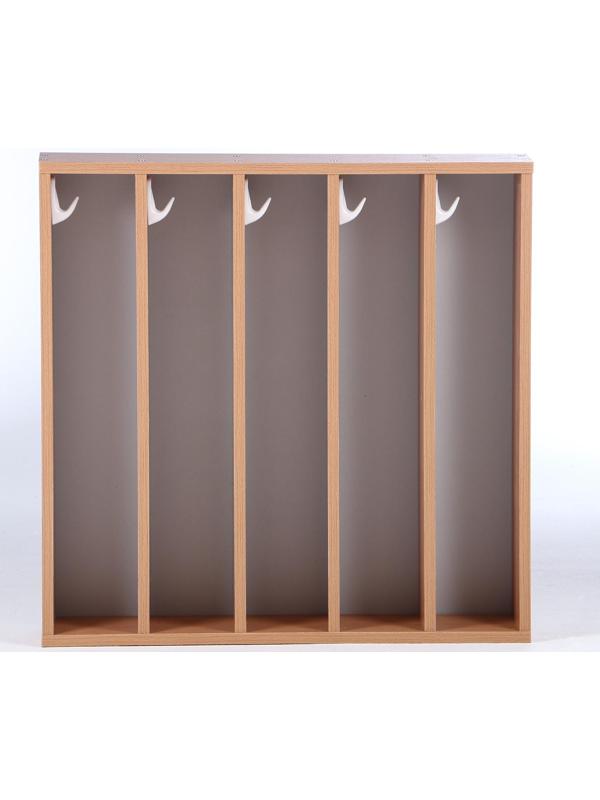 Полотенечница настенная (5-ти секционная), 700х130х690, ЛДСП, цвет бук