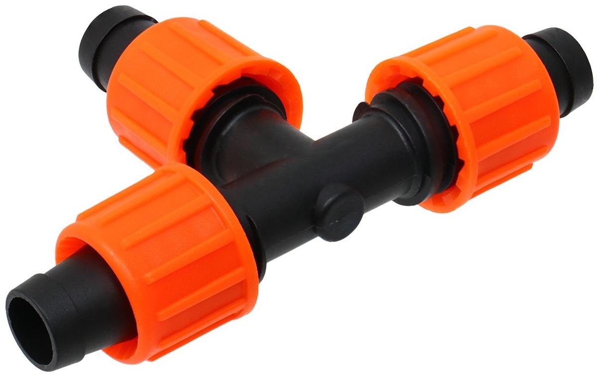 Фитинг тройник для капельной ленты