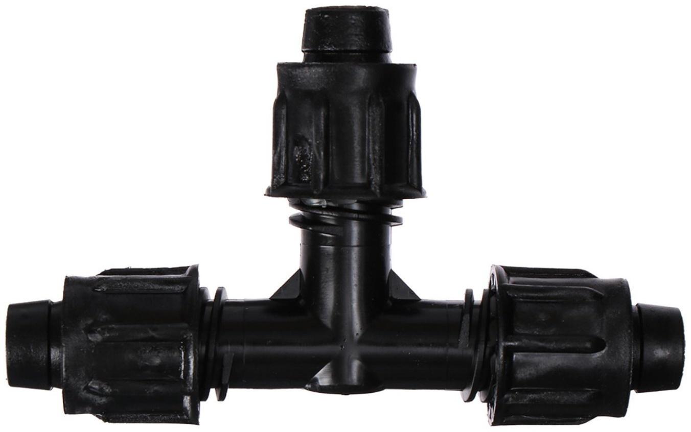 Фитинг тройник для капельной ленты