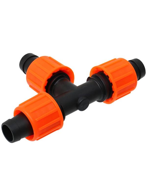 Фитинг тройник для капельной ленты