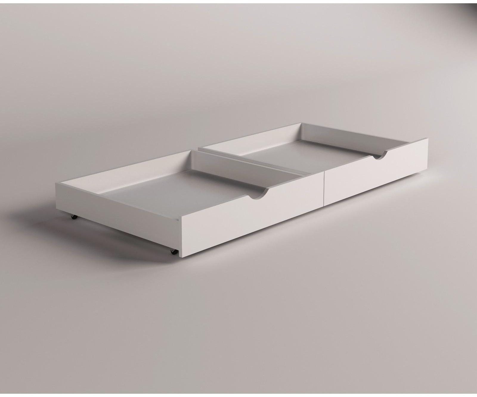 Ящики выкатные 2 шт, к кровати Сева, 1600х800, Белый